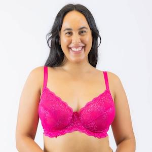 Oh Naturale Bras: Sweetpea Lace Balconette Bra - Sugar Pink