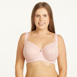 En Forme Bras: Lily Lace Premium Support Bra - Blush Pink