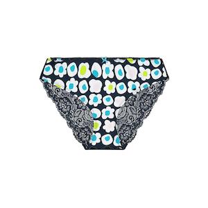 Bikini Brief: Lace Bum Bikini Brief - Flora