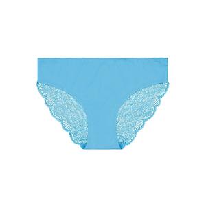 Bikini Brief: Alyssum Lace Bum Bikini Brief - Lagoon Blue