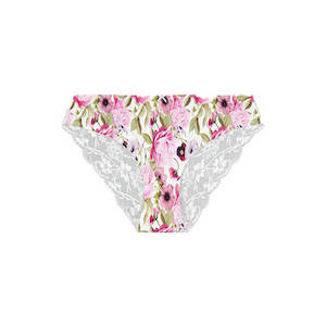 Lace Bum Bikini Brief - Garden Party