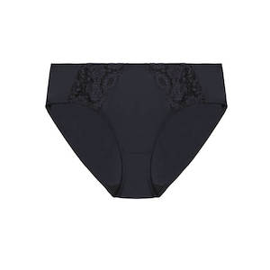 Midi Brief: Lace Midi Brief - Black