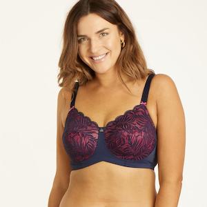All Bras: Radiate Wirefree Bra - Navy Berry