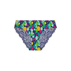 Womens Briefs Knickers: Lace Bum Bikini Brief Prints