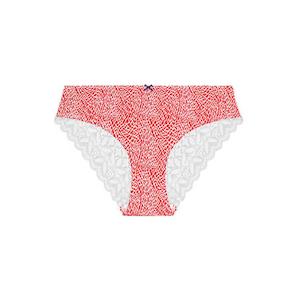 Red Briefs: Queen of the Nile Lace Bum Bikini Brief - Lipstick Red