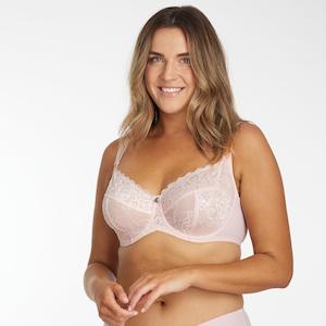 Gelato: Dahlia Lace Full Cup Bra - Pink Smoke