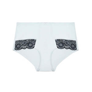 Blue Graphite: Alyssum Lace Full Brief - Blue Graphite
