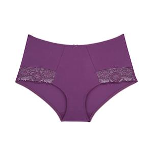 Full Brief: Peony Lace Full Brief - Purple Wineberry