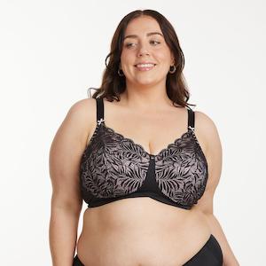Radiate Wirefree Premium Support Bra - Blush Black