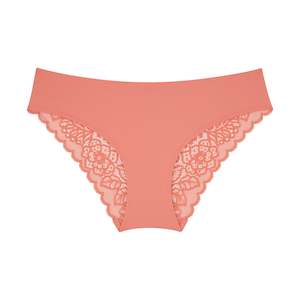 Lily Lace Bum Bikini Brief - Terra Cotta