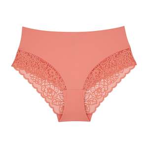 Lily Lace Midi Brief - Terra Cotta