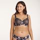 Print Full Cup Bra - Black Bloom