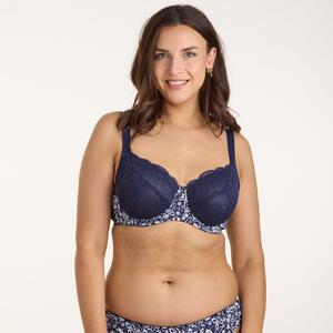 Print Full Cup Bra - Mystic Navy