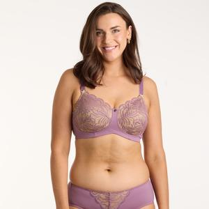Radiate Lace Wirefree Bra - Lavender Spritz