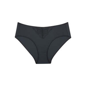 Midi Brief: Peony Lace Midi Brief - Black