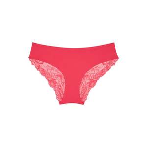 Bikini Brief: Nightingale Lace Bum Bikini Brief - Pink Flambe