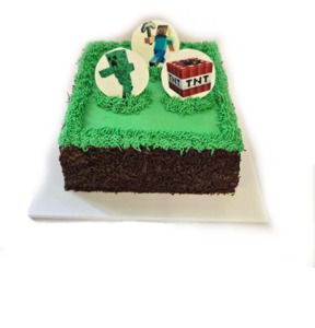 Products: Minecraft Cake Rosebowl Cafe & Bake