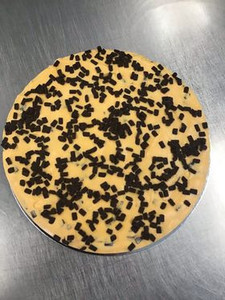 Products: Orange chocolate chip Cheesecake Rosebowl Cafe & Bake