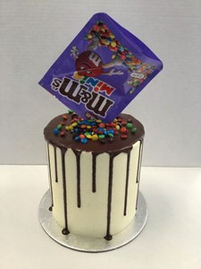 Products: Double Height M & M cake Rosebowl Cafe & Bake