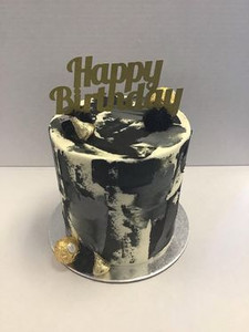 Products: Tall Elegant Black Rosebowl Cafe & Bake