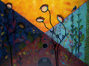 Walled Garden Night Print