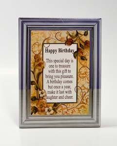 Birthday Gifts 2: Treasured Birthday Wishes Plaque