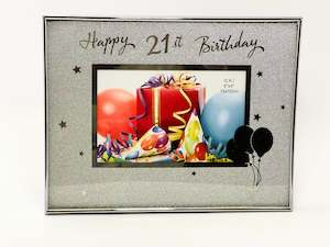 Sparkling 21st Birthday Celebration Frame