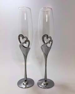 Eternal Love Champagne Flutes