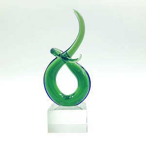 Emerald Harmony Koru Sculpture