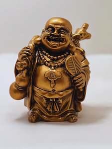 Golden Joyful Buddha Statue