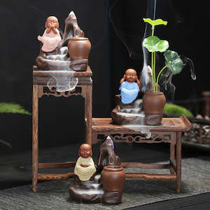 Little Monk Back Flow Incense Burner