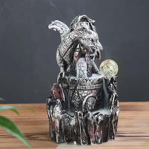 Silver dragon Back Flow Incense Burner