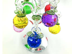 Ornaments: Crystal Apple Tree-8 Apples