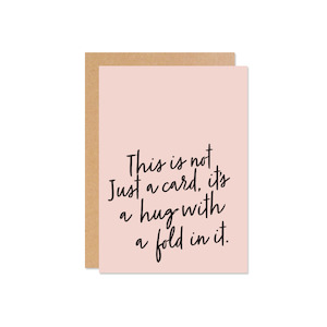 Hug With A Fold Card