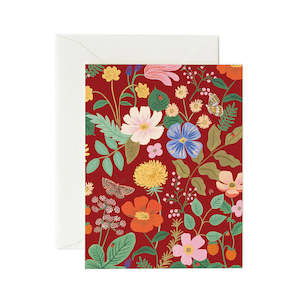 Every Day: Red Floral Card