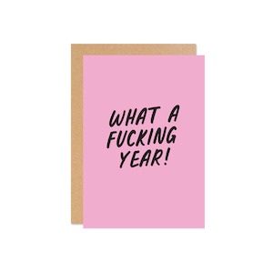 Naughty: What A Year Card