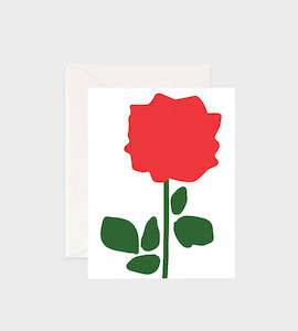 Birthday: ROSE BLANK CARD