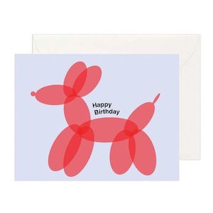 Birthday: Balloon Dog Birthday Card