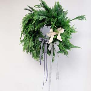 The Christmas Collection: Blue Bow Wreath