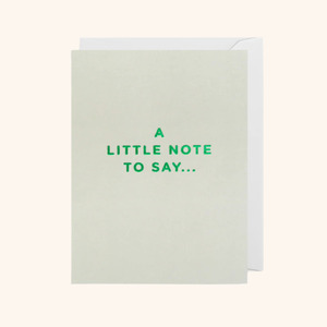 Sympathy: A Little Note..