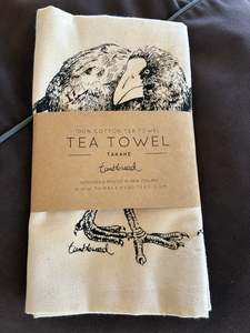 Tea Towels: Tea towel - Takahe Tumbleweed