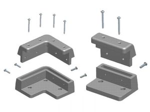 Solar Panel Mounting Kit 4 Corner - 2 side bracket