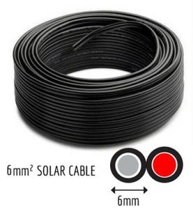 6mm Solar Cable Twin Core per metre