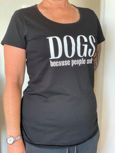 Products: Tee Dogs Because People Suck Ladies - Rottweiler Rescue