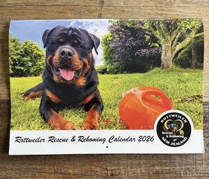Products: 2026 Rottweiler Rescue Calendar - Rottweiler Rescue