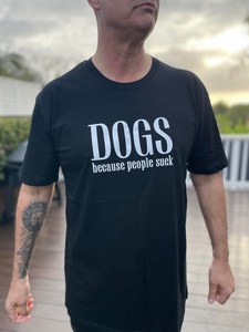 Products: Tee Dogs Because People Suck Mens - Rottweiler Rescue