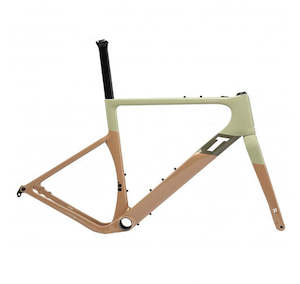 Gravel Cyclocross: DEMO - 3T Exploro RaceMax Frameset - Sand/Olive