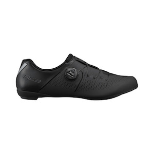 Shoes: SH-RC302 ROAD SHOES BLACK E-WIDTH