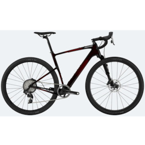 Gravel Cyclocross: Cannondale Topstone Carbon 1 Lefty Tinted Rally Red