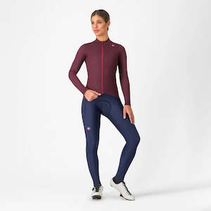 Castelli Espresso Thermal Women's Jersey - Deep Bordeaux